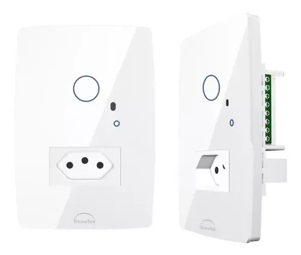 Interruptor Touch 1 Botão + Tomada 10a Ir Diamond Br