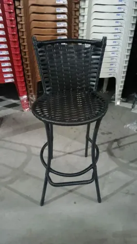 Banqueta alta de fibra sintética (estoque) 
