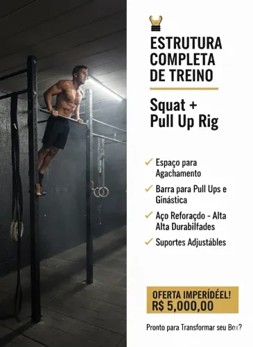 Estrutura Completa de Treino - Squat + Pull Up Rig