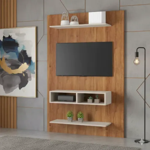 Painel Byte Mel/Off White (PRODUTO NOVO DE FÁBRICA)