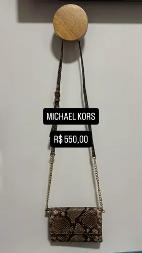 BOLSA CARTEIRA MICHAEL KORS COURO LEGÍTIMO ESTAMPA ANIMT