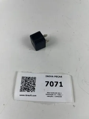 Rele Auxiliar 40a 4 Terminais 12v - Farol / Ignição / Limpador