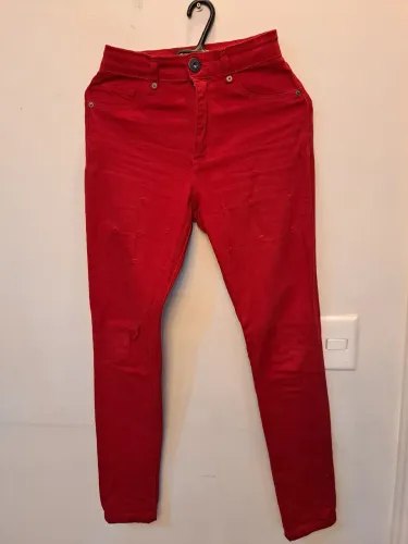 Calça Brim Vermelha 