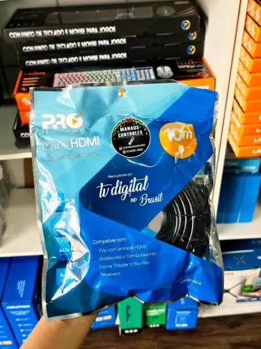 Cabo HDMI 10 METROS. (Alta resolução )