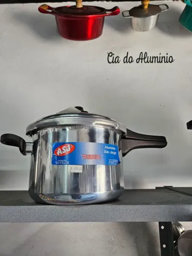 Panela de Pressão Alumínio 4,5 Litros - Nova fechamento externo