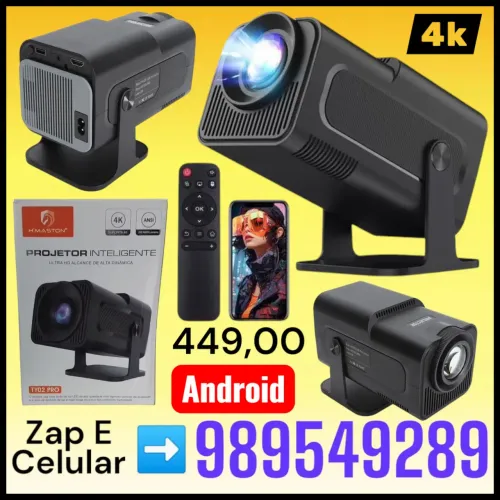Projetor inteligente Ultra hd Ty 02 pro