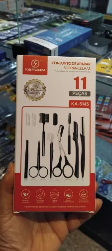 Conjunto de aparar sobrancelhas 11pçs