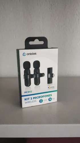 MICROFONE LAPELA DUPLO PARA IPHONE