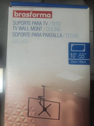 Suporte para TV de Teto de 10'' a 55'' Brasforma