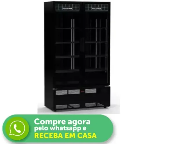 Cervejeira Polo Frio Mondrian 2 Portas Preta 220V Nova