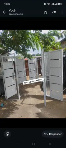 Porta portão janela proteção escada guarda-corpo estrutura metálica etc 