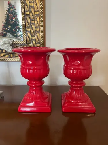 Par de Vasos Gregos Decorativos