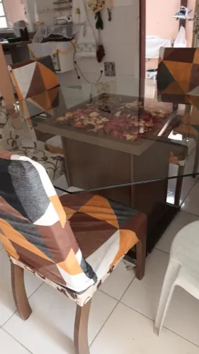 Vidro sextavado para mesa de jantar 
