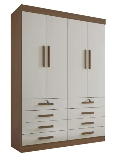 guarda roupa plus 8 gavetas