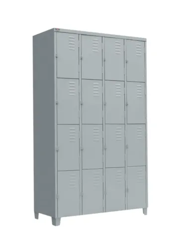 Guarda volumes de aço 16 portas em 6x no cartão 