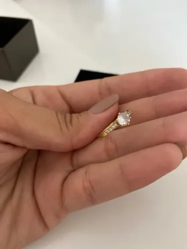 ANEL NOIVADO tam15 OURO 18k