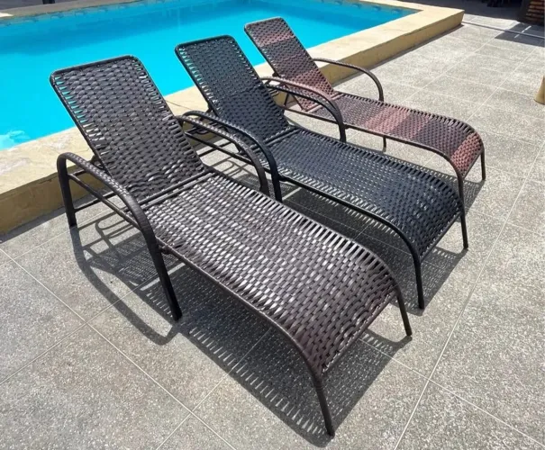 Cadeiras de Piscina em Fibra Sintética regulável
