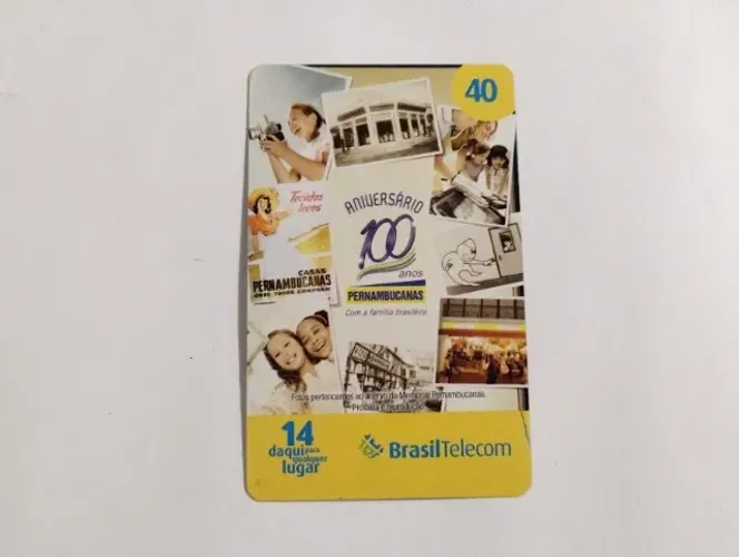 Cartão Telefonico:  100 anos Pernambucanas