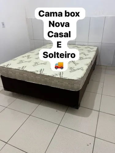 Cama box casal e solteiro 