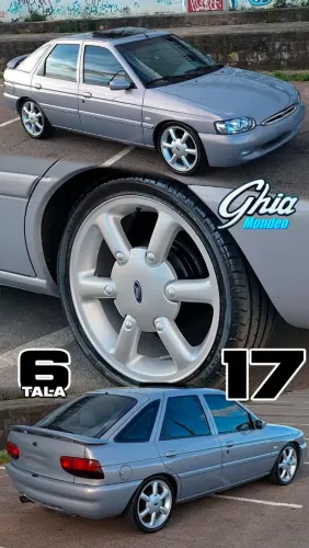 Rodas aro 17 Ford Mondeo Ghia Prata 4x108 escort novas