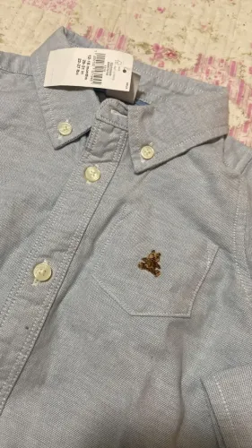 Camisa Bebê GAP Body Azul Claro