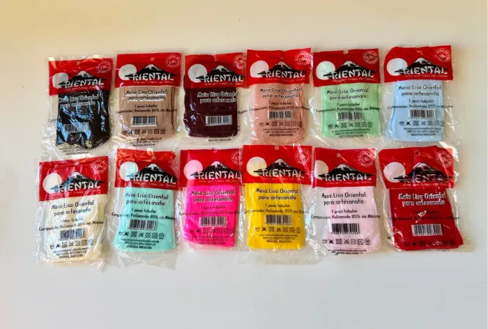 MEIA DE SEDA ORIENTAL PARA ARTESANATO VÁRIAS CORES !