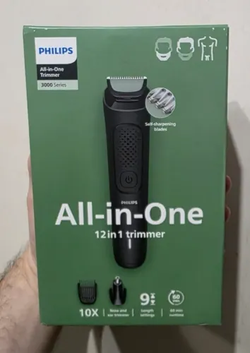 [LACRADO] Aparador Multigroom Philips Mg3921/15 inclui 12 acessórios