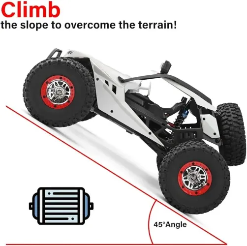 PROMOÇÃO!! CARRINHO BUGGY DE CONTROLE REMOTO 4X4 WLTOYS 50KM/H RECARREGÁVEL 2 BATERIAS