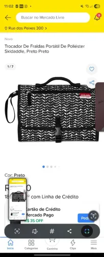 Trocador de fralda portátil skidaddle