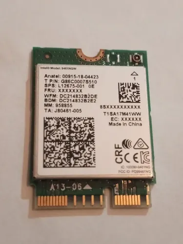 Placa de Rede Intel 9461NGW Wireless