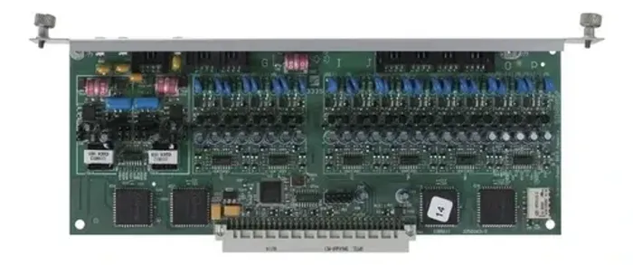 placa mista 2 troncos 12 ramais analógicos impacta rack