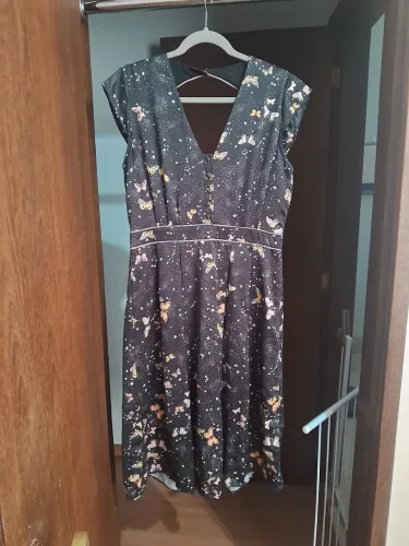 Vestido antix borboletas tamanho g