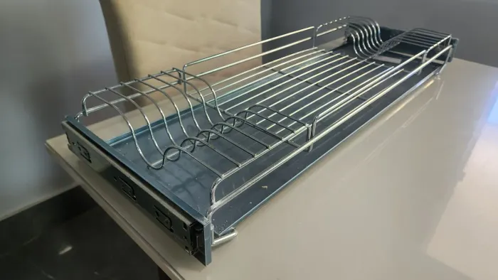 Porta Pratos de Aço Inox para Gaveta - armario planejado