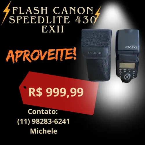 Venda - Flash Canon Speedlite 430EX II (Novo) - BAIXOU PREÇO