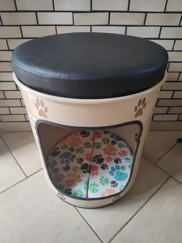 Cama para cachorro em tambores, personalizados 