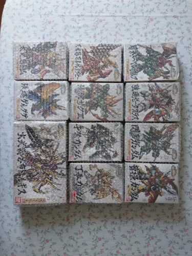 Lote SD Gundam World Sangoku Soketsuden Originais da Bandai