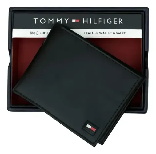 Carteira Couro Masculina Marrom Tommy Hilfiger Original