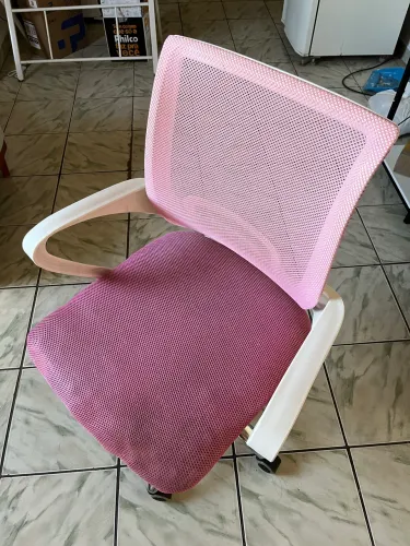 Cadeira escritório rosa