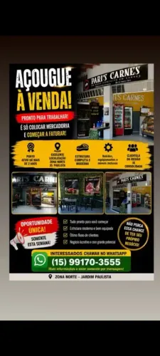 Vendo açougue com estrutura para espetaria