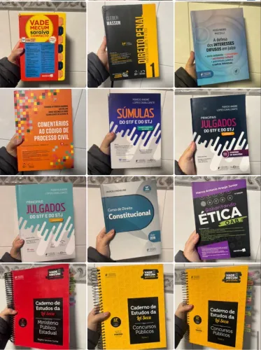 Combo de Livros Jurídicos (Juspodivm, SaraivaJud etc)