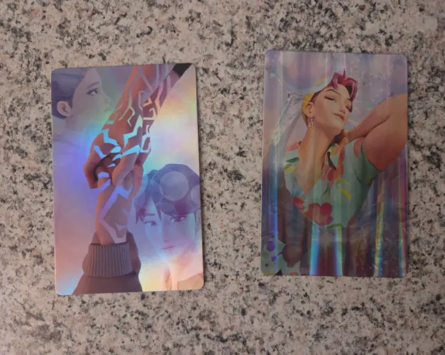 Lote 2 cartas guerreiras do kpop - mc donalds