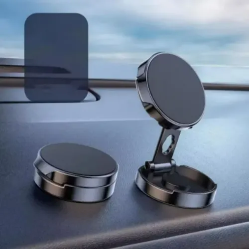 Suporte Veicular Magnético Dobrável para Celular 