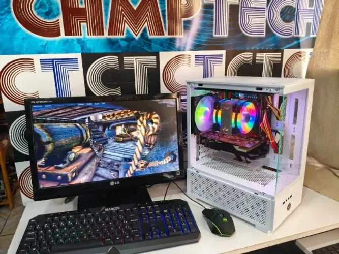  Pc Gamer X79, Xeon 2696 V2, 16gb, GTX 1050ti, Monitor 19 pol, SSD+HD *Entrego *parcelo