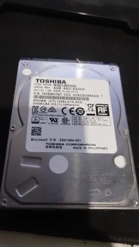 Hd Notebook 500GB Toshiba