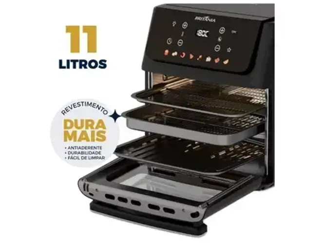 Fritadeira Air Fryer Oven Britânia BAF11A 11L Preto
