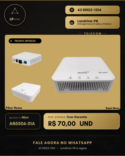 ONU FiberHome AN5506-01A Mini ? Pronta Entrega, Estoque Grande