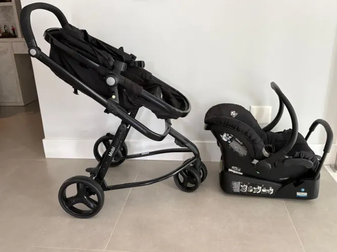 VENDO CONJUNTO CARRINHO + BEBÊ CONFORTO SAFETY