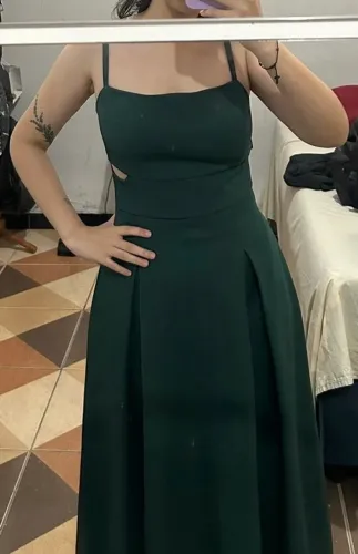 Vestido de festa verde 