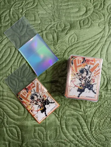 Double sleeve INK ART Portgas D. Ace + Dragon shield CLEAR