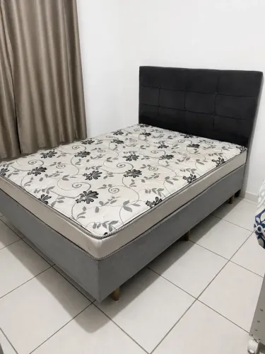Cama box casal com cabeceira